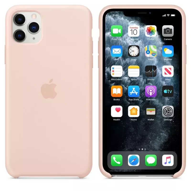 Dėklas Apple iPhone 11 Pro Max Silikoninis Pink Sand