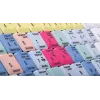 Klaviatūra Logickeyboard LKB-CBASE-AJPU-DE Office USB QWERTZ vokiška įvairiaspalvė