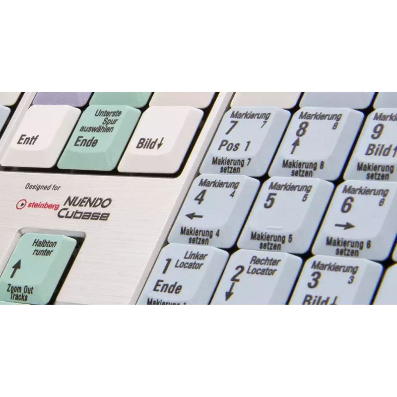 Klaviatūra Logickeyboard LKB-CBASE-AJPU-DE Office USB QWERTZ vokiška įvairiaspalvė