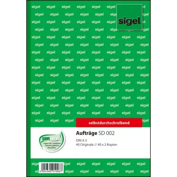 Verslo forma Sigel SD002, A5, žalia, 120 lapų