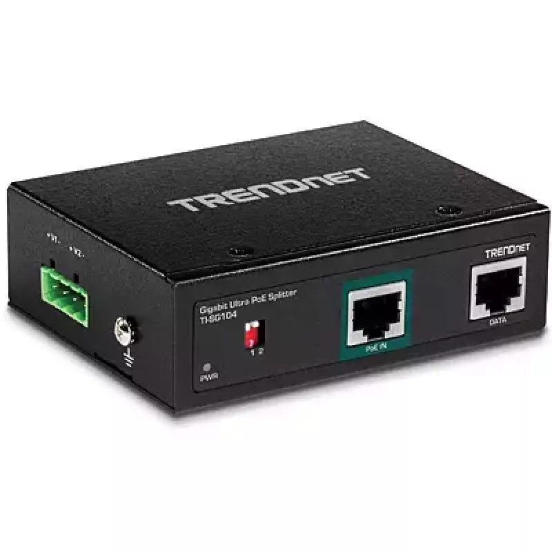 Trendnet TI-SG104 tinklo skirstytuvas, PoE, metalinis korpusas, juodas