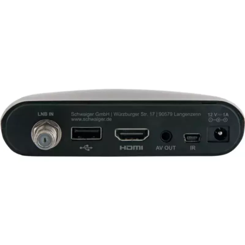Set-top dėžutė Schwaiger DSR400HD palydovinė Full HD juoda