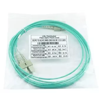 BlueOptics SFP3232EU0.5MK InfiniBand šviesolaidinis kabelis 0,5 m 2x SC Aqua