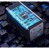 Conceptronic 6 prievadų 200W GaN USB PD įkroviklis su USB-C įkrovimo laidu, USB-C x 4, USB-A x 2, QC 3.0, PD 3.1, PPS