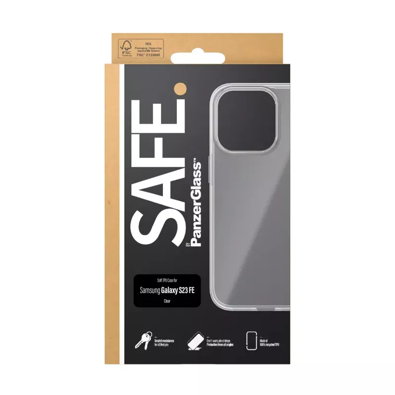 PanzerGlass SAFE. by ® TPU Dėklas Skaidrus Samsung Galaxy S23 FE