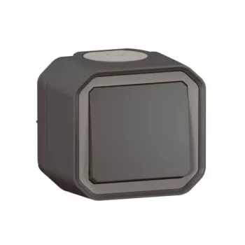 Legrand Plexo 069790L paviršinis mygtukas su normaliai atviru kontaktu, antracitas