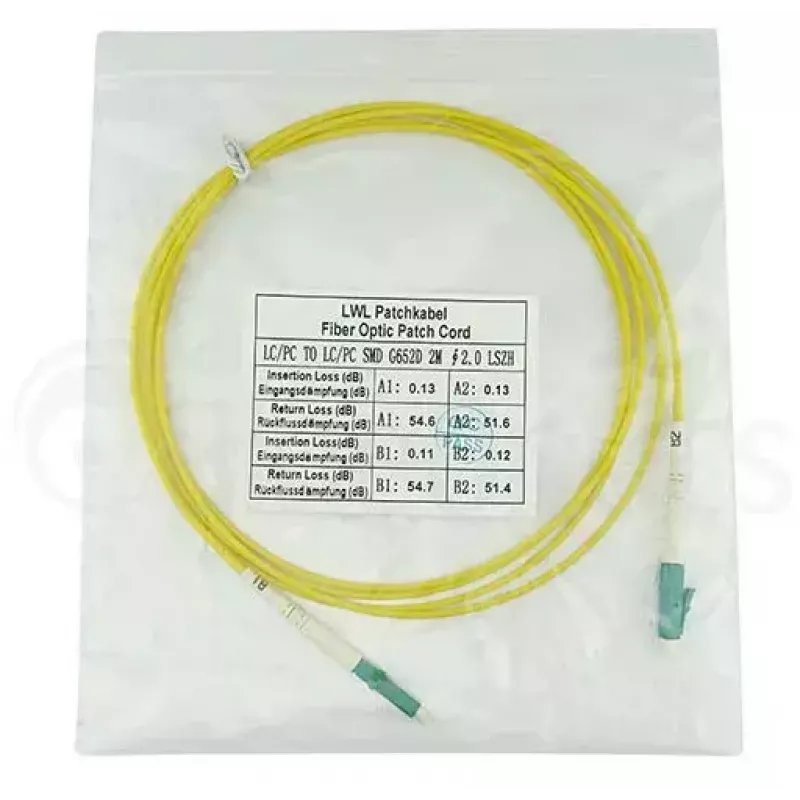 BlueOptics SFP2121BU1MM InfiniBand šviesolaidinis kabelis 1 m LC geltonas