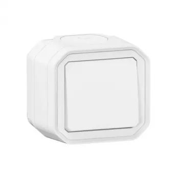 Legrand 069751L paviršinis dviejų krypčių šviesos jungiklis, baltas, IP55