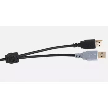Klaviatūra Logickeyboard LKB-CBASE-A2PC-DE Universal USB QWERTZ vokiška juoda