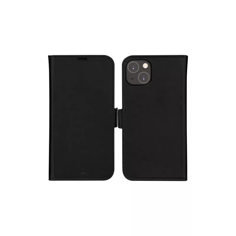 dbramante1928 Stockholm folio dėklas iPhone 14 Plus (6,7 colio, juodas) su 3 kortelių kišenėmis