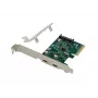 Conceptronic EMRICK 2 prievadų USB 3.2 Gen 2 Type-C PCIe kortelė