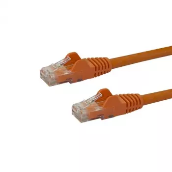 StarTech.com 7m CAT6 Ethernet kabelis - oranžinis CAT6 Gigabit Ethernet laidas - 250MHz 100W PoE RJ45 UTP tinklo/jungiamasis kabelis su apsauga nuo užkabinimo ir įtempimo mažinimu, individualiai išbandytas
