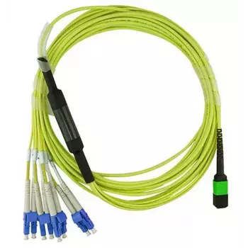 MPO-4xLC vienmodis šviesolaidinis kabelis BlueOptics CBL-MPO12-4LC-SMF-2M 2m G.657.A1