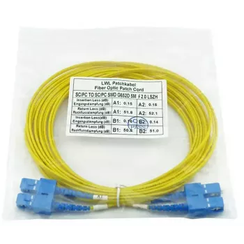 BlueOptics SFP3232BU1MK InfiniBand optinis pluoštinis kabelis 1 m SC geltonas