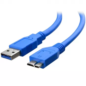 Techly USB 3.0 Superspeed laidas A / Micro B 2m mėlynas ICOC MUSB3-A-020