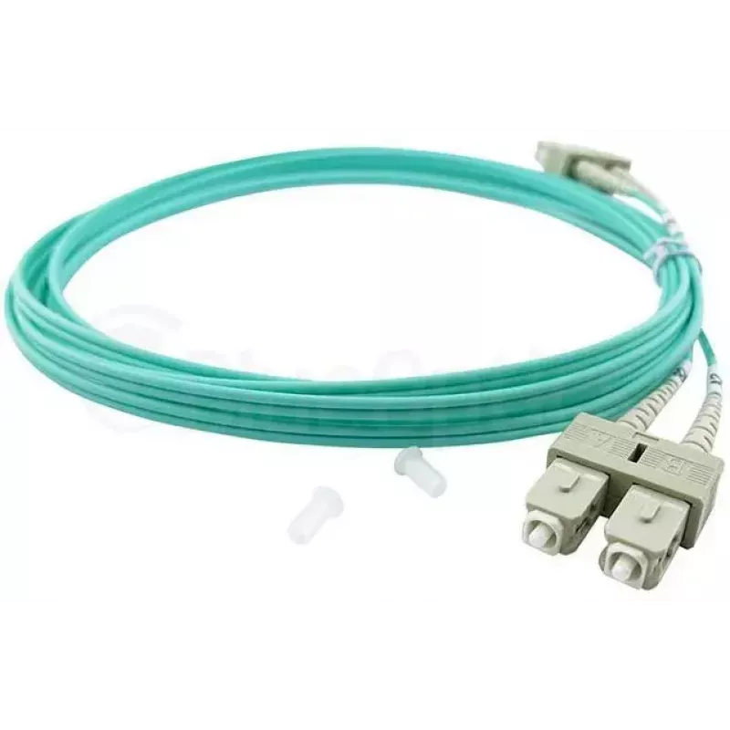 BlueOptics LC-SC daugiamodis OM3 Duplex šviesolaidinis komutacinis kabelis, LC-UPC/SC-UPC, 1 m, smėlio spalvos (suderinamas su Corning 055702K512000001M)