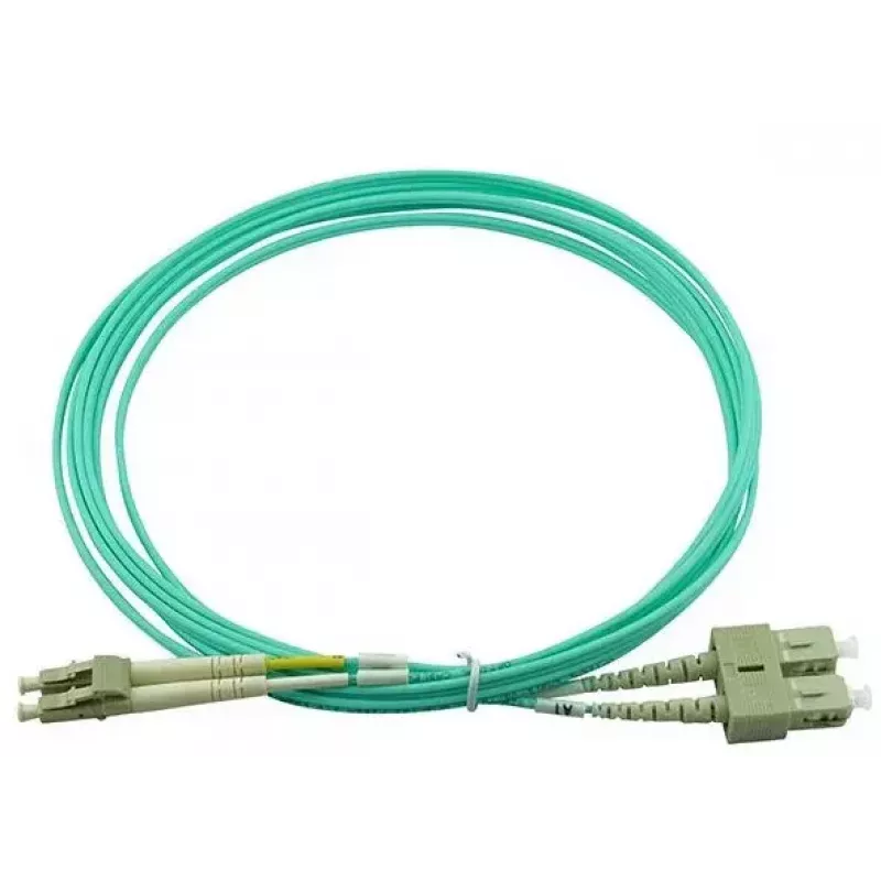BlueOptics LC-SC daugiamodis OM3 Duplex šviesolaidinis komutacinis kabelis, LC-UPC/SC-UPC, 1 m, smėlio spalvos (suderinamas su Corning 055702K512000001M)