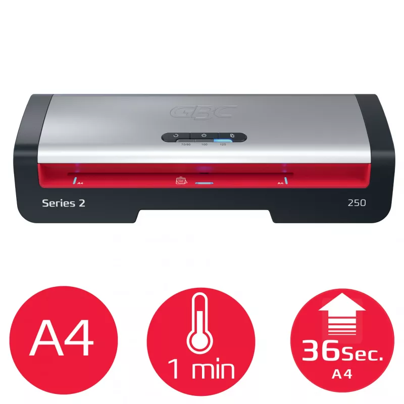 GBC 250 Office A4 laminatorius, karštas, 24 cm, 500 mm/min, 0,5 mm, A4, 100 µm