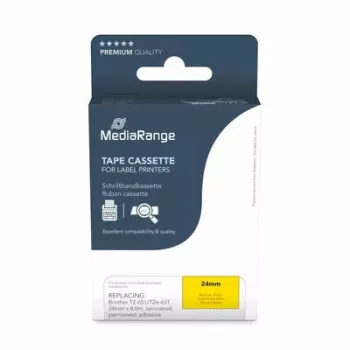 Spausdinimo juosta MediaRange MRBTZ651 Juoda 2,4 cm 8 m