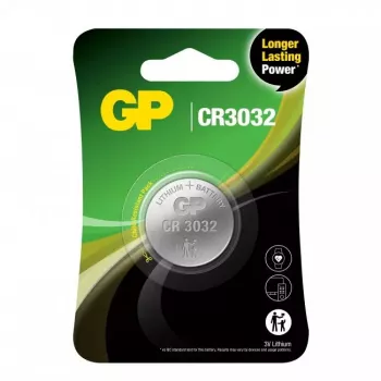 Vienkartinė baterija GP Batteries CR3032 ličio-mangano dioksido 3V 3,5 mm aukščio 3 cm skersmens