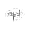 Techly ICA-PLB 344LTY TV laikiklis/padėklas 177,8 cm (70 col.) Juodas