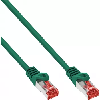 InLine B-76411G 70 vnt. komplektas Patch laidas S/FTP PiMF Cat.6 PVC varis žalias 1 m