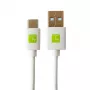 Techly ICOC MUSB20-CMAM10TW USB kabelis USB 2.0 1 m USB A USB C Baltas