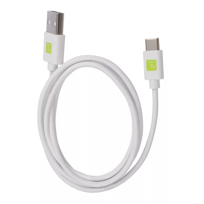 Techly ICOC MUSB20-CMAM10TW USB kabelis USB 2.0 1 m USB A USB C Baltas