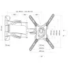 TV laikiklis prie sienos Schwaiger LWH35535 513, juodas