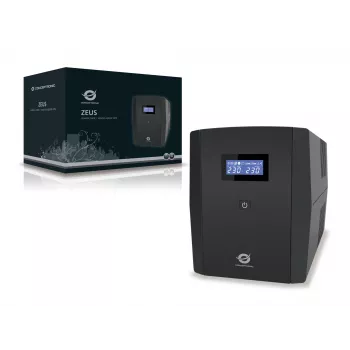 Nepertraukiamo maitinimo šaltinis Conceptronic ZEUS 1200VA 720W, linijinis-interaktyvus, 5 lizdai (IEC + Schuko)