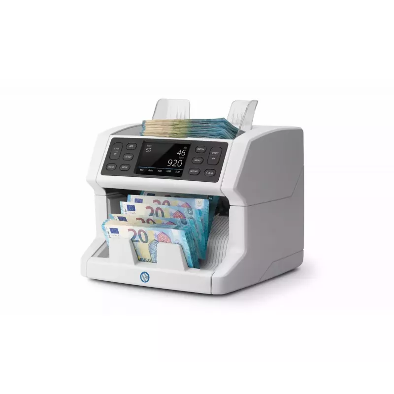 Monetų ir banknotų skaičiavimo mašina Safescan 2865-S balta, plotis 259 mm, gylis 254 mm, aukštis 255 mm