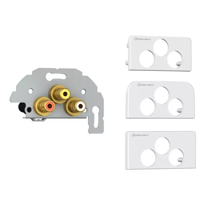 Kištukinis lizdas 3 x RCA Kindermann 7456000530