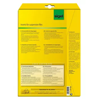 Nelipnios etiketės segtuvams Sigel LP725