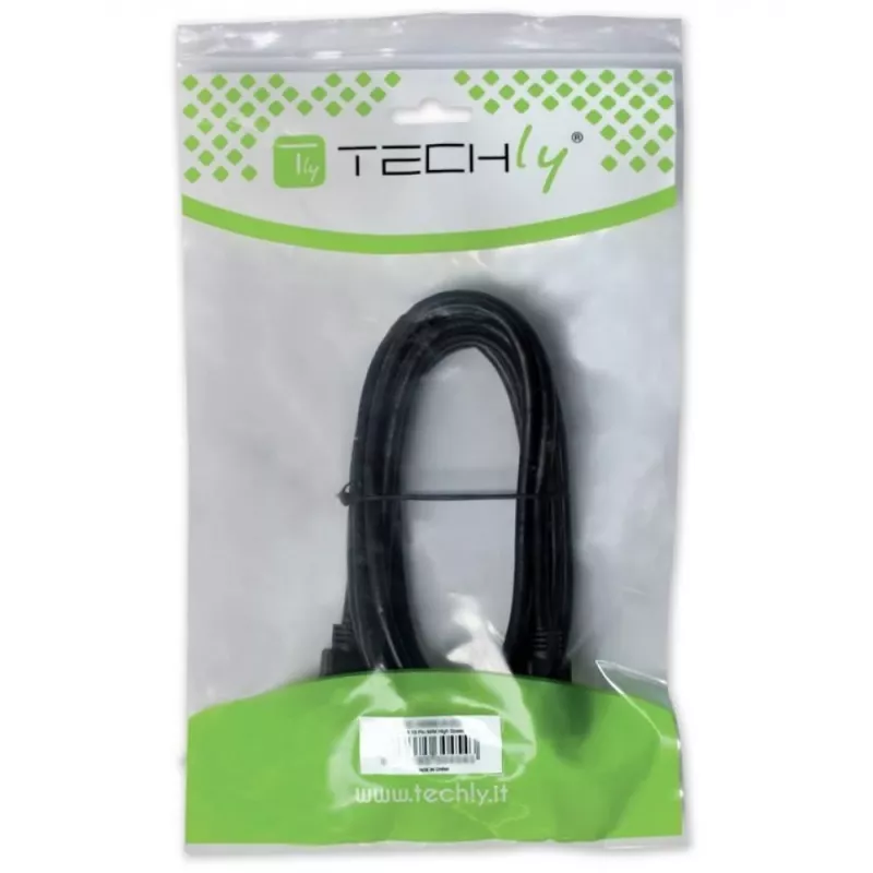 Techly USB 2.0 laidas A kištukas / B kištukas Kampinis 3m ICOC U-AB-30-ANG