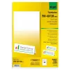 Sigel DP049 stalo kortelės, 190 x 60 mm, 185 g/m², ryškiai baltos, 40 vnt. (20 lapų x 2)