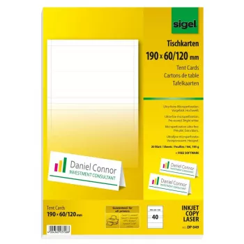 Nelipūs spausdintuvo etikečių lapai Sigel DP049