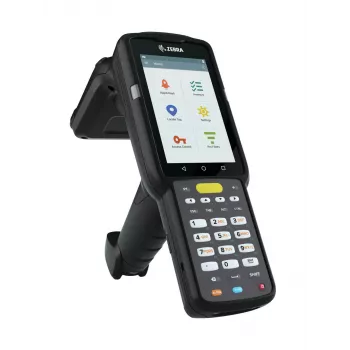 Nešiojamas kompiuteris Zebra MC3330xR su RFID skaitytuvu, 10,2 cm (4 colių) jutikliniu ekranu, 800 x 480 pikselių, 680 g, juodos spalvos