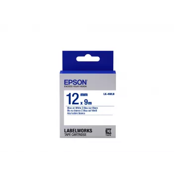 Epson LK-4WLN etikečių kasetė standartinė mėlyna/balta 12 mm (9 m)