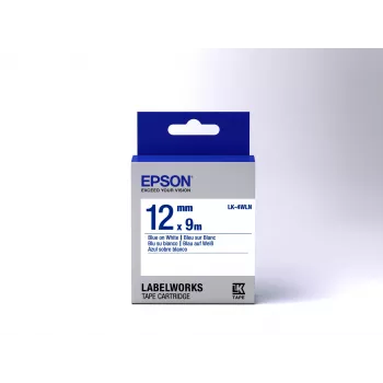 Epson LK-4WLN etikečių kasetė standartinė mėlyna/balta 12 mm (9 m)