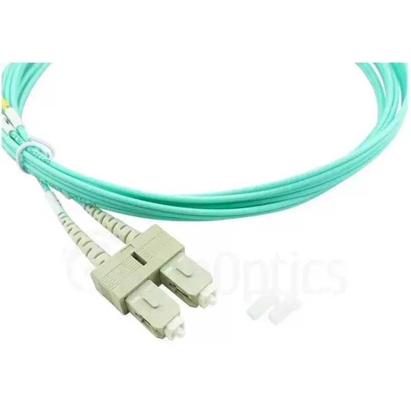 BlueOptics LC–SC daugiamodis OM3 šviesolaidinis komutacinis kabelis, LC-UPC/SC-UPC, 5 m, smėlio spalvos (suderinamas su Corning 055702K512000005M)