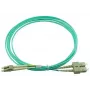 BlueOptics LC–SC daugiamodis OM3 šviesolaidinis komutacinis kabelis, LC-UPC/SC-UPC, 5 m, smėlio spalvos (suderinamas su Corning 055702K512000005M)