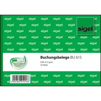 Verslo forma Sigel BU615, A6, balta, 50 lapų