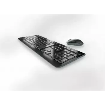 Belaidis pilno dydžio klaviatūros ir pelės rinkinys Cherry CHERRY DW 3000 — 108 klavišų QWERTY, RF belaidis, juodas