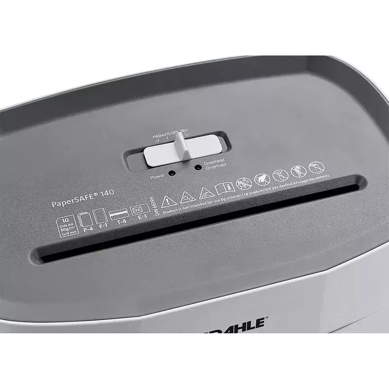 Popieriaus smulkintuvas Dahle PS 140 kryžminis pjovimas 65 dB juodai pilkas