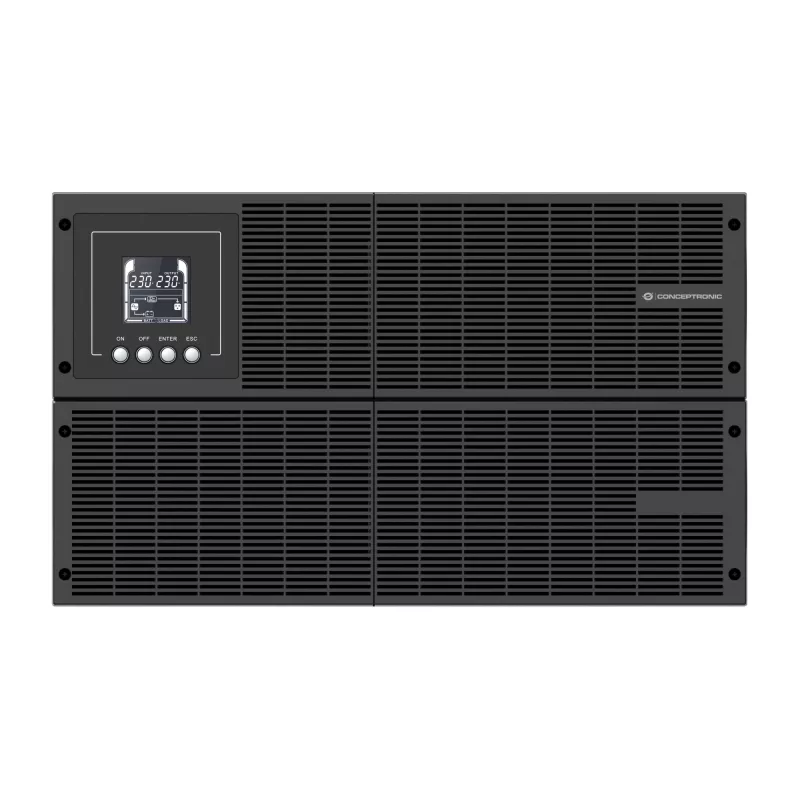 Conceptronic ZEUS51E6K 6000VA 6000W Online Rack/Tower UPS, Dvigubo keitimo (Online), 6 kVA, 6000 W, sinusinė, 80 V, 300 V