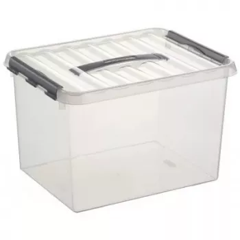 Laikymo dėžė Sunware 78800609 stačiakampė permatoma plastikinė 22 l