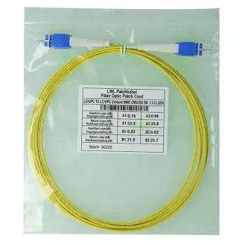 BlueOptics SFP8181BU1MK InfiniBand šviesolaidinis kabelis 1 m LC geltonas