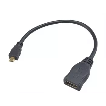 HDMI adapterinis kabelis Akasa AK-CBHD09-25BK (Micro HDMI → standartinis HDMI, 0,25 m)