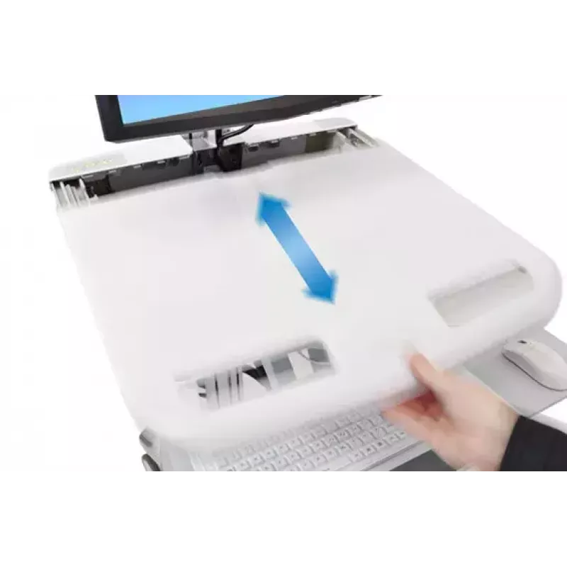 Multimedijos vežimėlis Ergotron StyleView aliuminio pilka balta