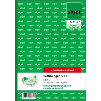 Verslo forma Sigel SD132 A5 rožinė balta geltona 150 lapų